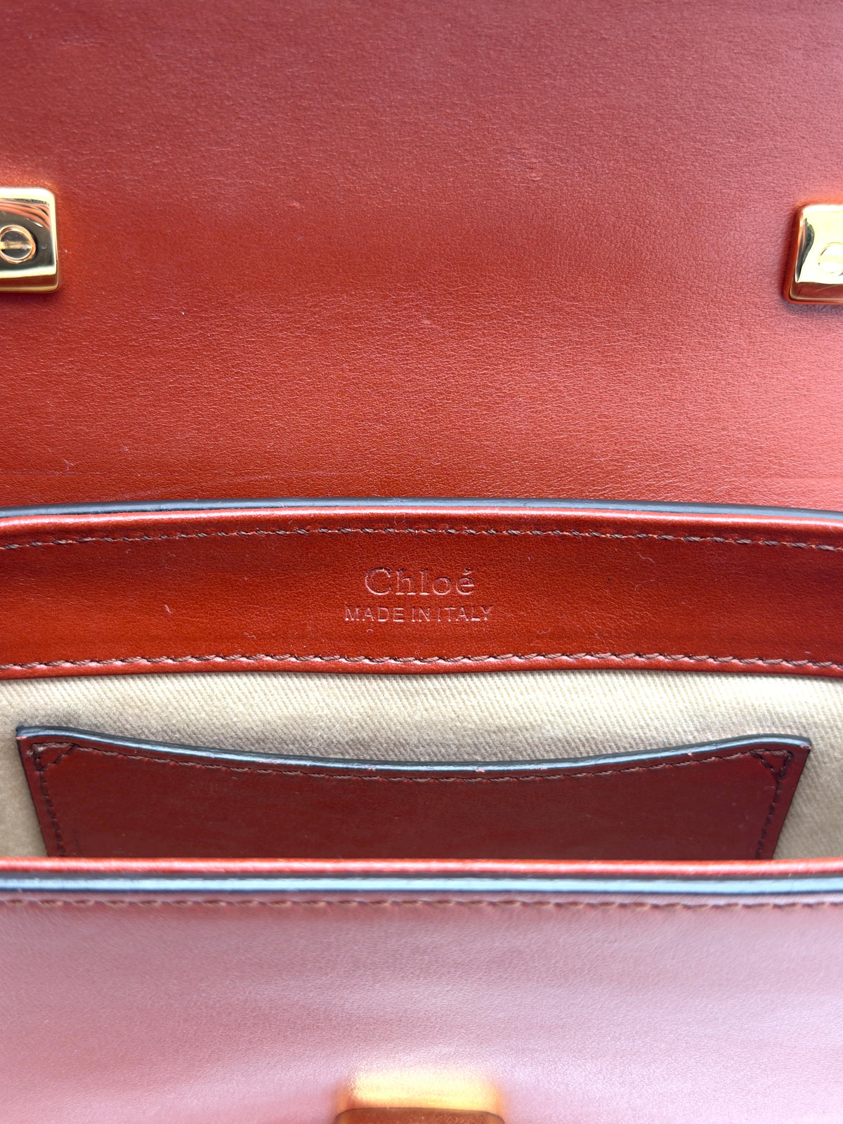 Chloé C Mini Crossbody Bag in Brown