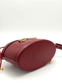 Gucci Horsebit 1955 Crossbody Bucket Bag in Cherry Red