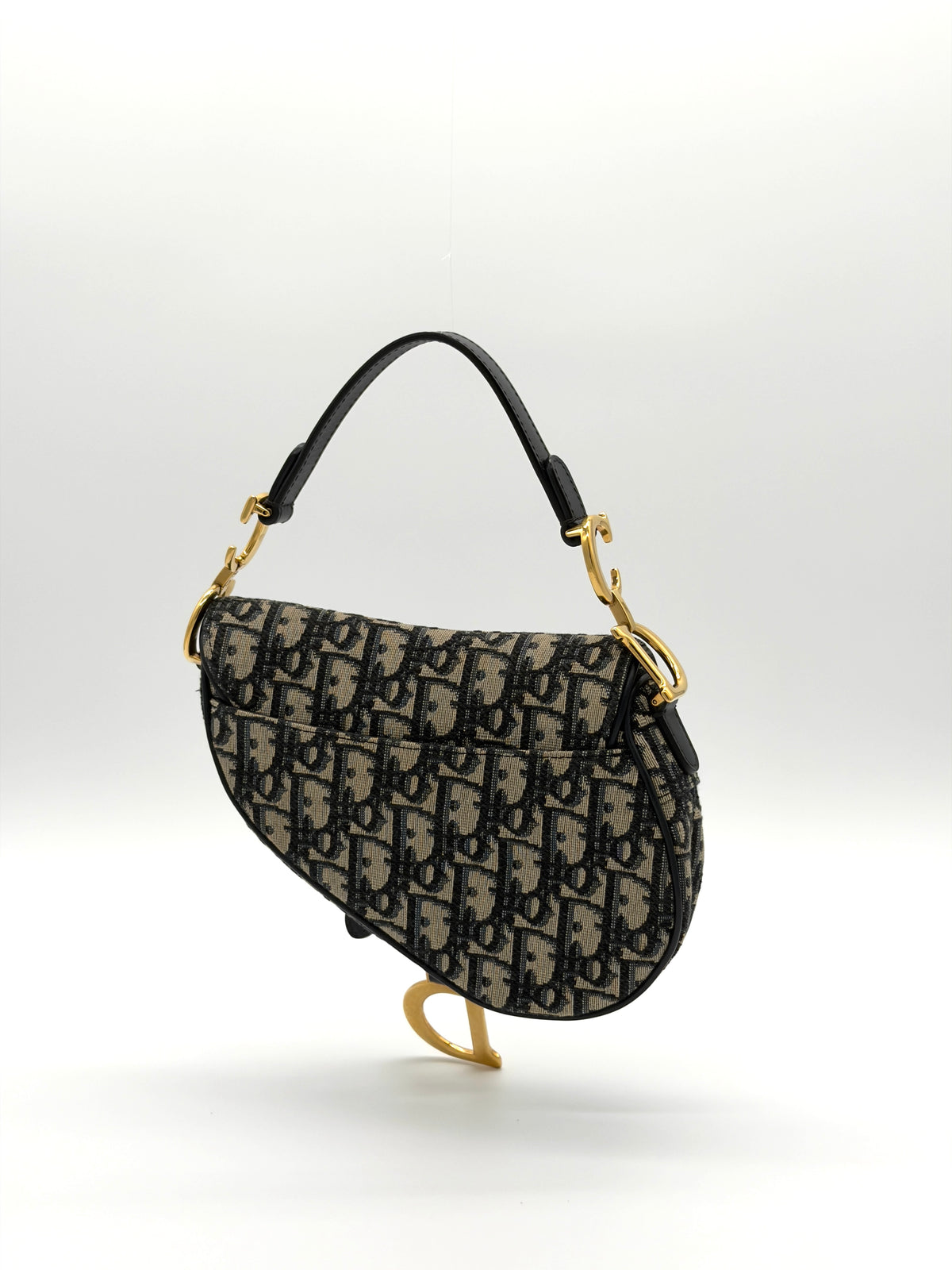 Dior Saddlebag Mini Blue Oblique Jacquard