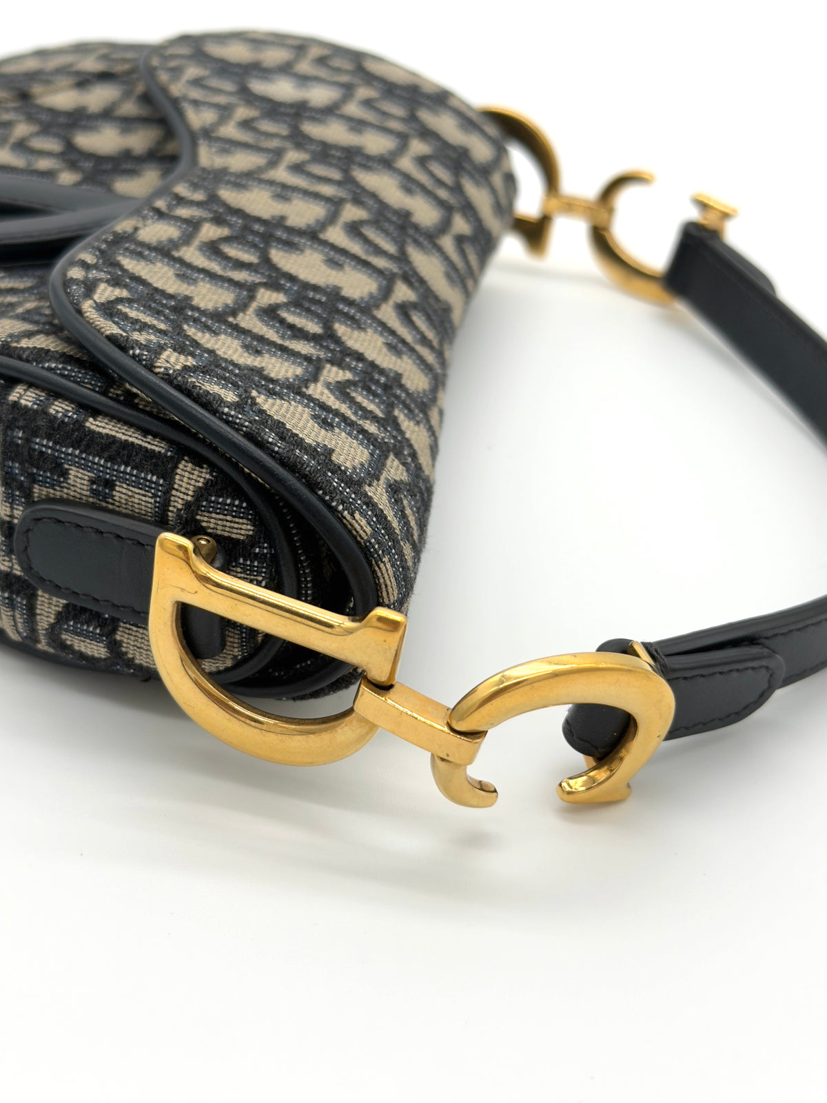 Dior Saddlebag Mini Blue Oblique Jacquard