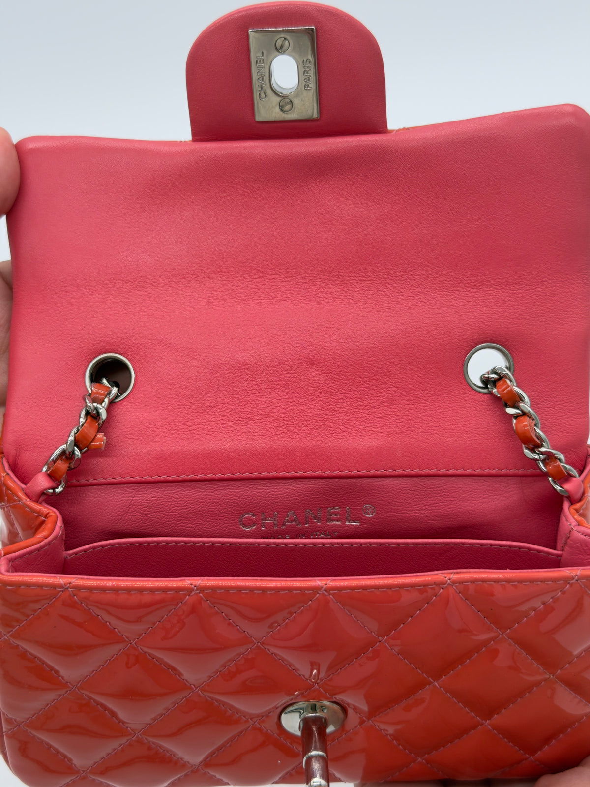 Chanel Classic Flap Quilted Patent Leather