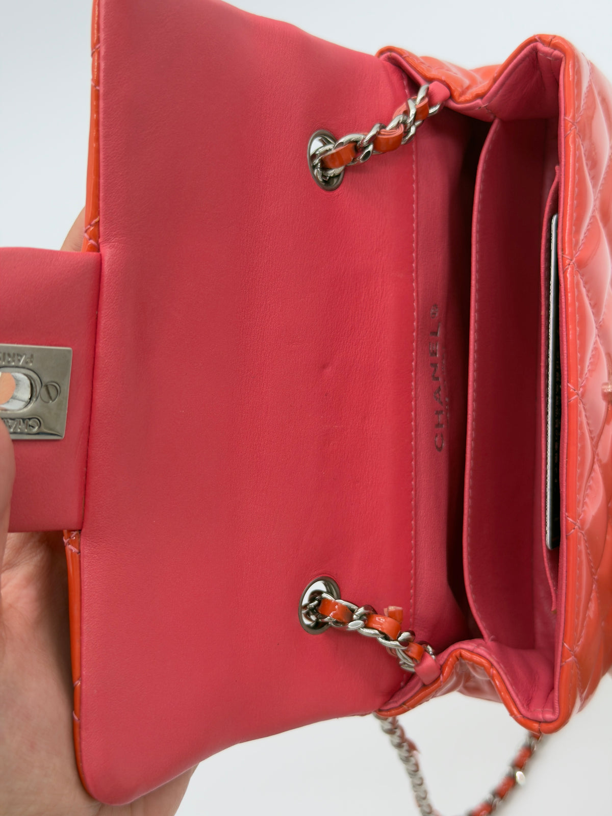 Chanel Classic Flap Quilted Patent Leather