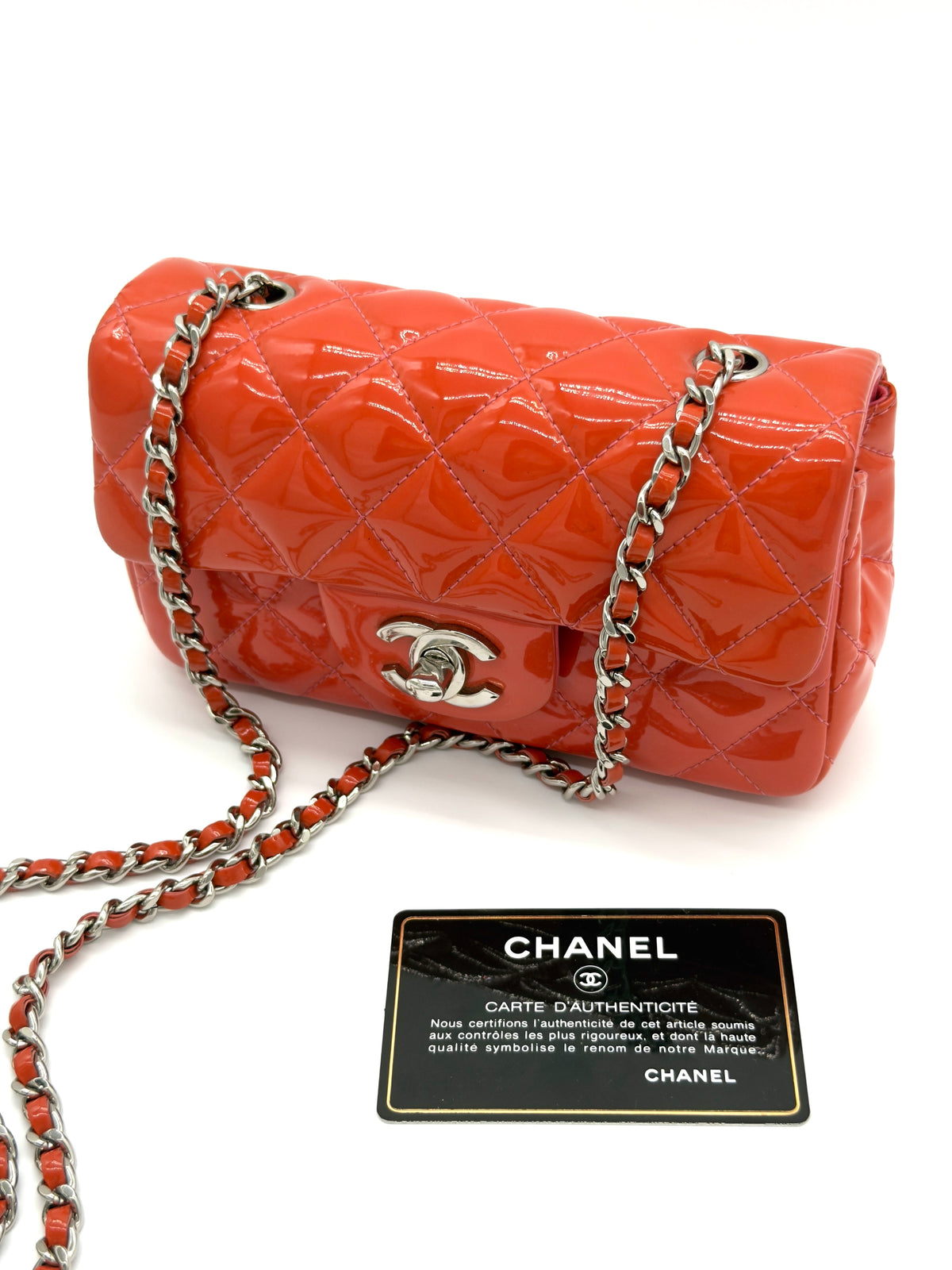 Chanel Classic Flap Quilted Patent Leather