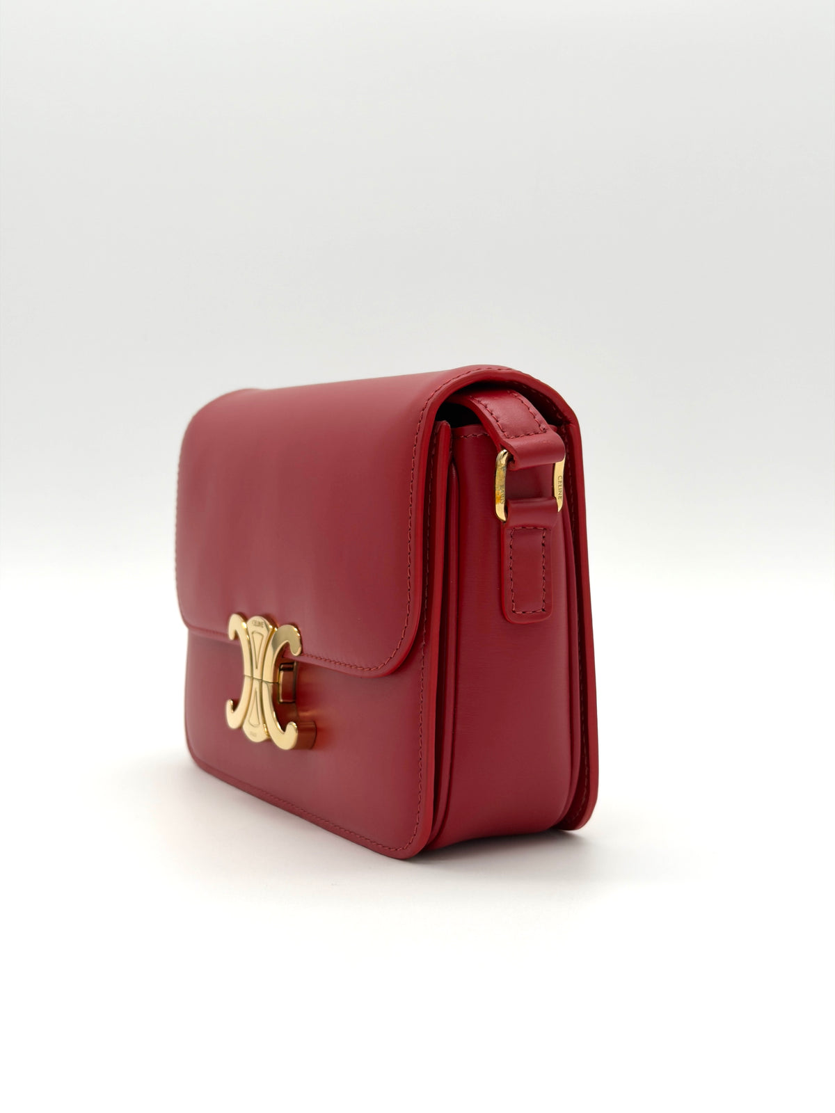 Celine Classique Triomphe Crossbody bag in Red