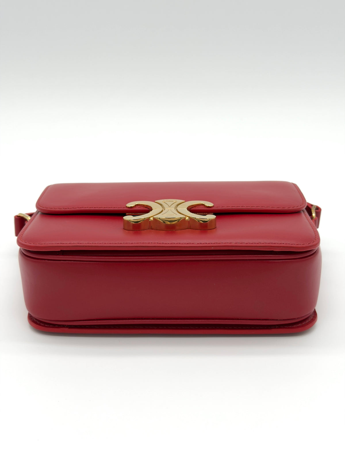 Celine Classique Triomphe Crossbody bag in Red