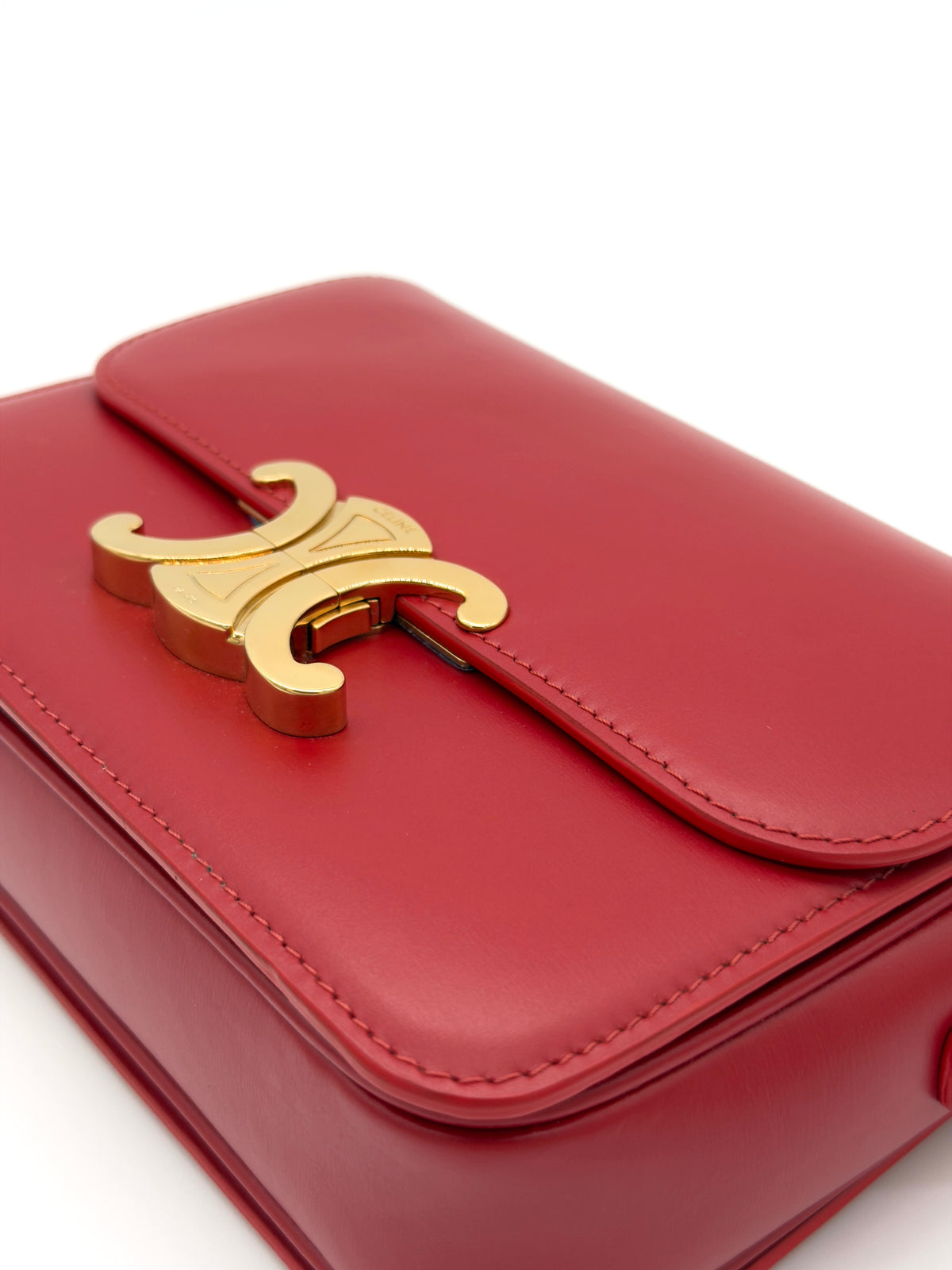 Celine Classique Triomphe Crossbody bag in Red