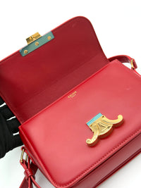 Celine Classique Triomphe Crossbody bag in Red