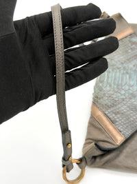 Chloé Snakeskin Envelope Bag in Grey