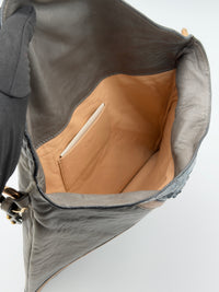 Chloé Snakeskin Envelope Bag in Grey
