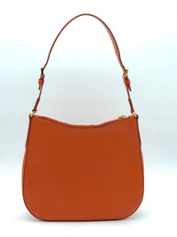 Prada Saffiano Leather Hobo Bag in Orange