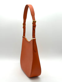 Prada Saffiano Leather Hobo Bag in Orange
