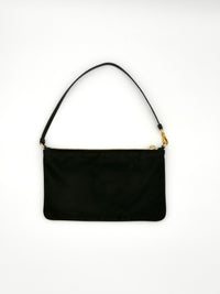 Prada Nylon and Saffiano Leather Strap Mini Clutch
