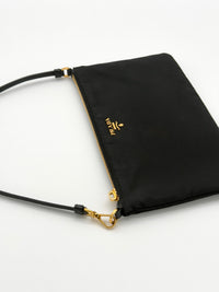 Prada Nylon and Saffiano Leather Strap Mini Clutch
