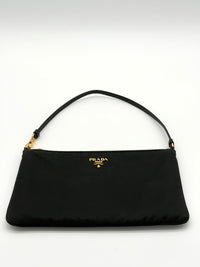 Prada Nylon and Saffiano Leather Strap Mini Clutch
