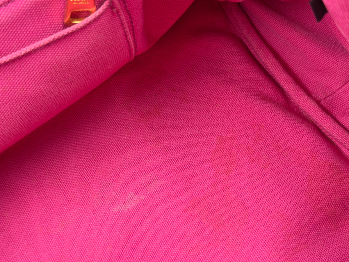 Prada Large Canapa Tote in Pink