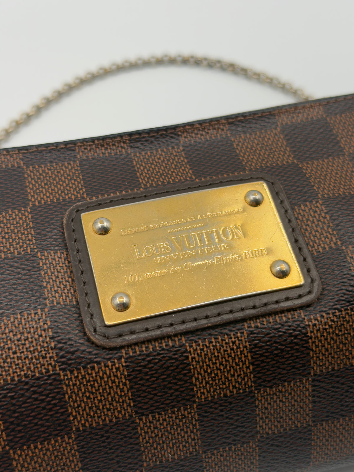 Louis Vuitton Damier Ebene Eva Clutch