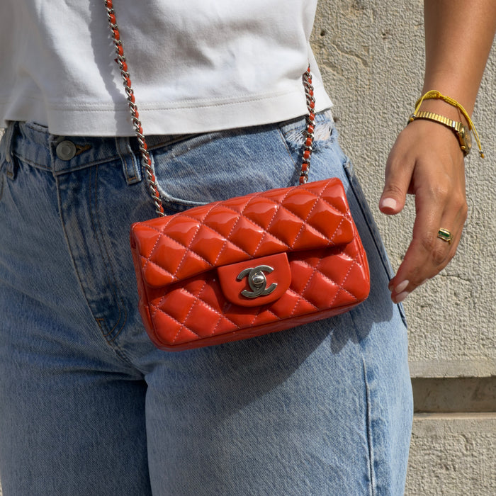 Chanel Classic Flap Quilted Patent Leather